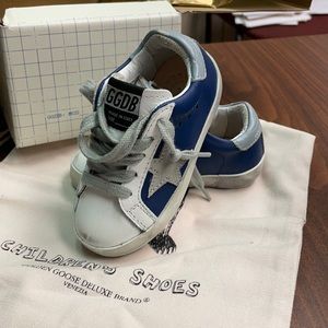 Golden Goose Kids Superstar deep blue ice-star 21